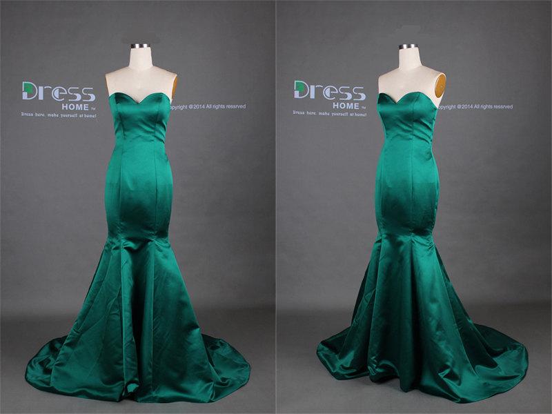 Hochzeit - New Style 2015 Sexy Emerald Green Sweetheart Mermaid Long Prom Dress/Fish Tail Mermaid Evening Dress/Party Dress/Prom Dress DH272