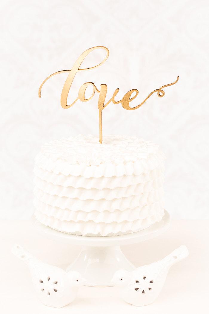 Hochzeit - Love Wedding Cake Topper