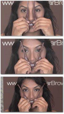 Wedding - The Most Genius Eyebrow Tool Ever! Seriously! It Gets You Perfect, Totally Symmetrical Brows!