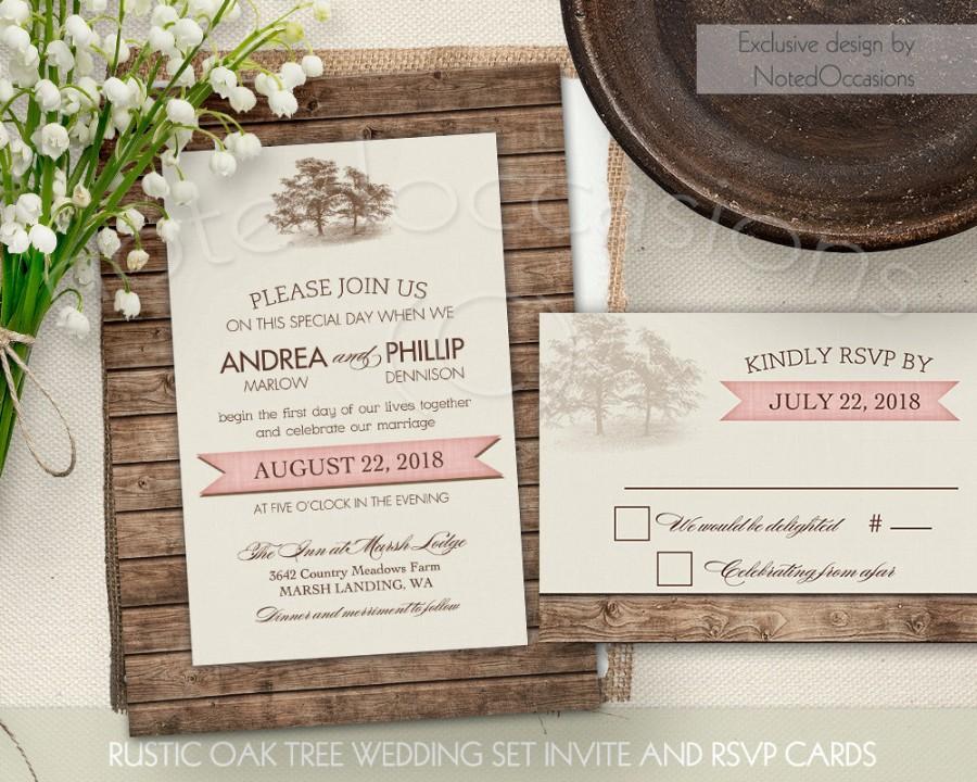 Свадьба - Rustic Wedding Invitations 