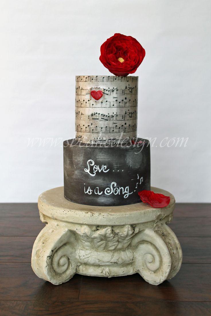 Свадьба - Love Song Cake — Bridal Shower