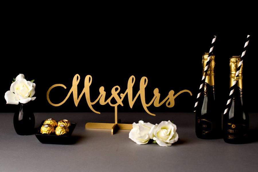 زفاف - Mr & Mrs Wedding Sign - Soirée Collection