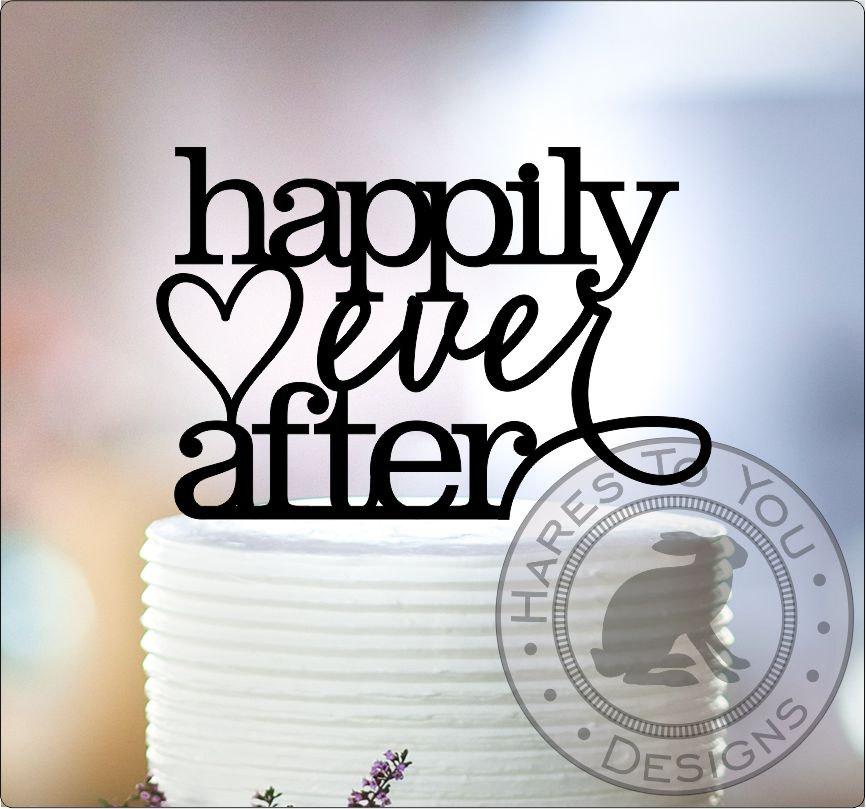 زفاف - Happily Ever After Wedding Cake Topper 12-203