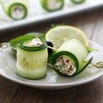 زفاف - Cucumber Feta Rolls 