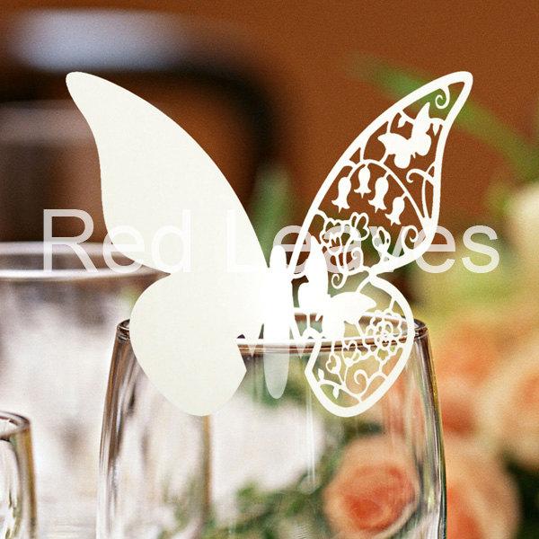 Mariage - 120pcs butterfly place cards