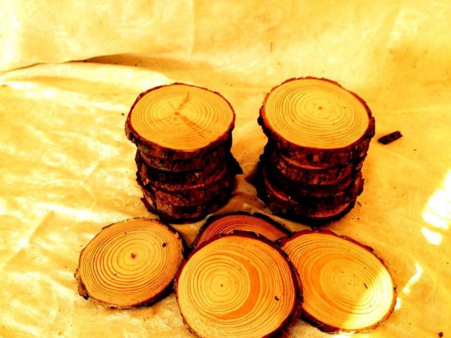 Wedding - FLASH SALE 55 Pieces 4 Inch White Pine Rounds For 25 Dollars With Free Shipping