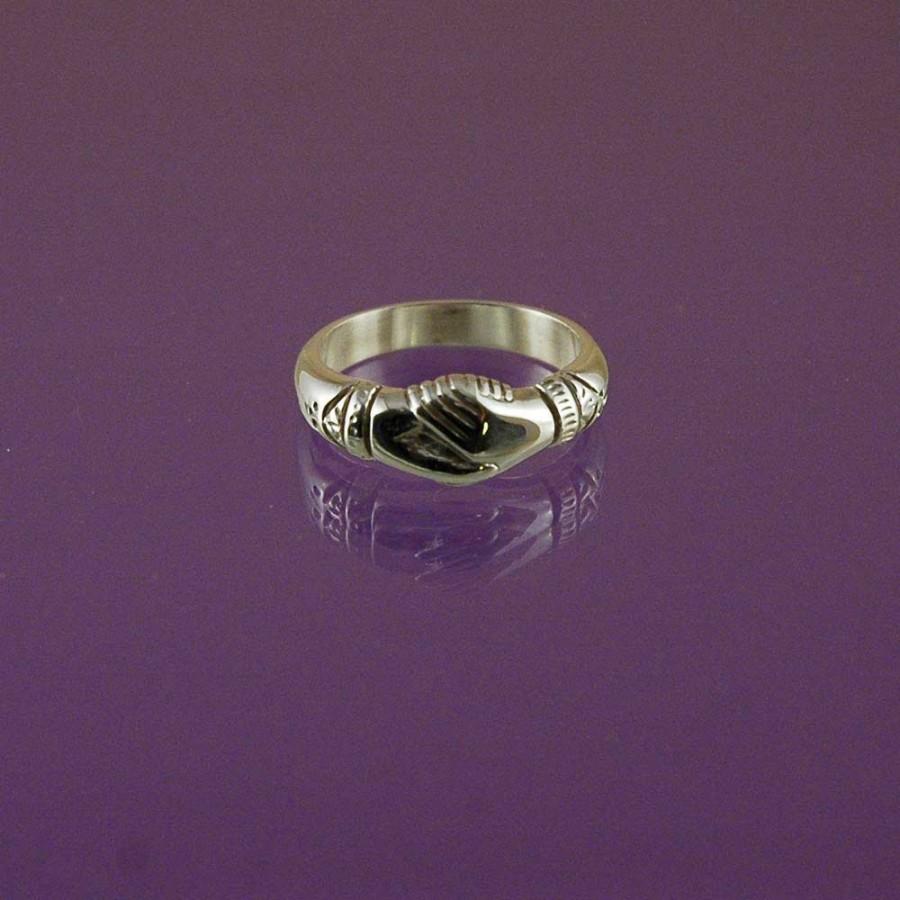 زفاف - Fede Ring - made to your size in 925 sterling silver