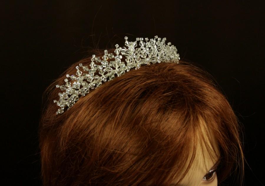 Mariage - Crystal Headpiece - Ainsley Wedding Tiara with Crystal and Rhinestones - Bridal Headband - Bridal Hair  Accessories