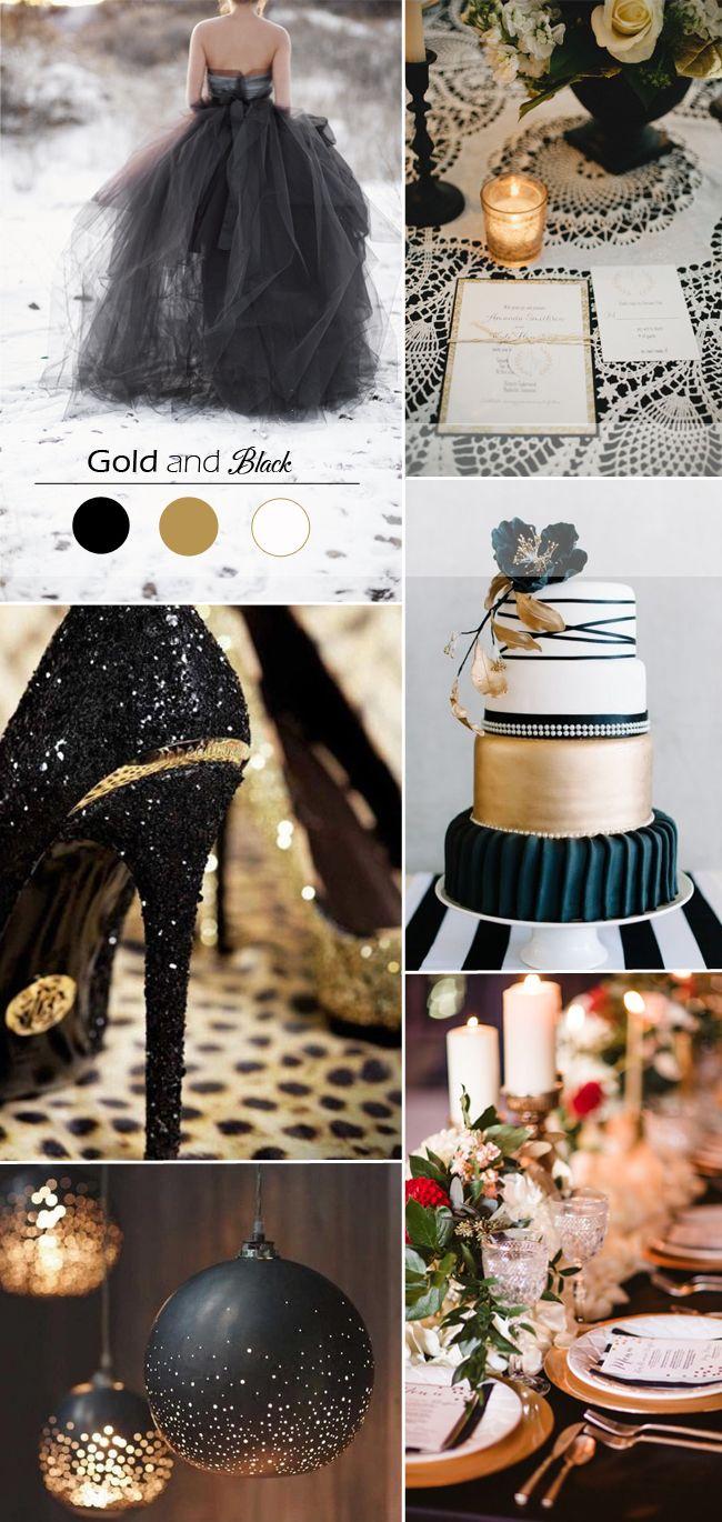 Mariage - 5 Gold Wedding Color Ideas For Winter Weddings 2015