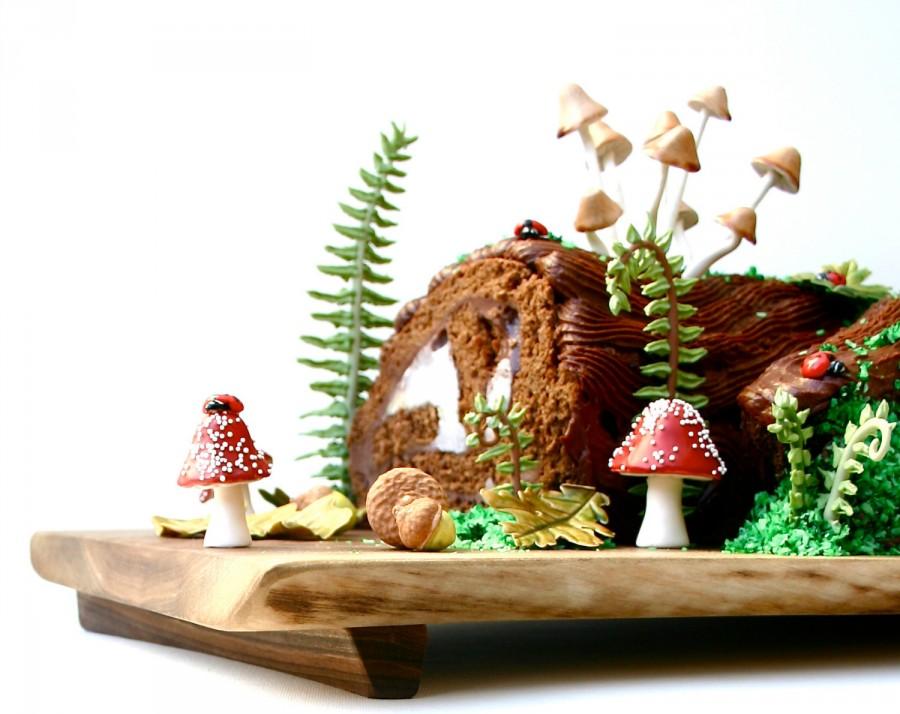 زفاف - DIY Woodland Cake Decorating Set (Single set) by Andie's Specialty Sweets with NEW Toadstools - Wedding Cake Topper,  Buche De Noel