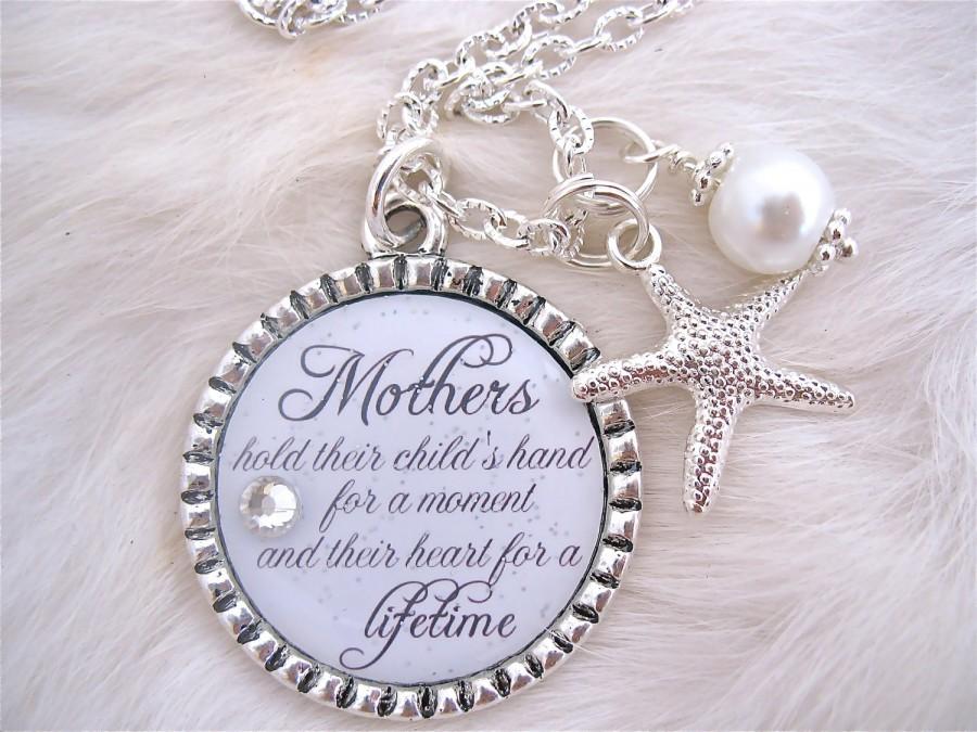 زفاف - MOTHER of the BRIDE Gift Mother of Groom Bride To Be Gift Inspirational quote necklace BEACH Wedding Beach Jewelry Bride Mothers Day Gift