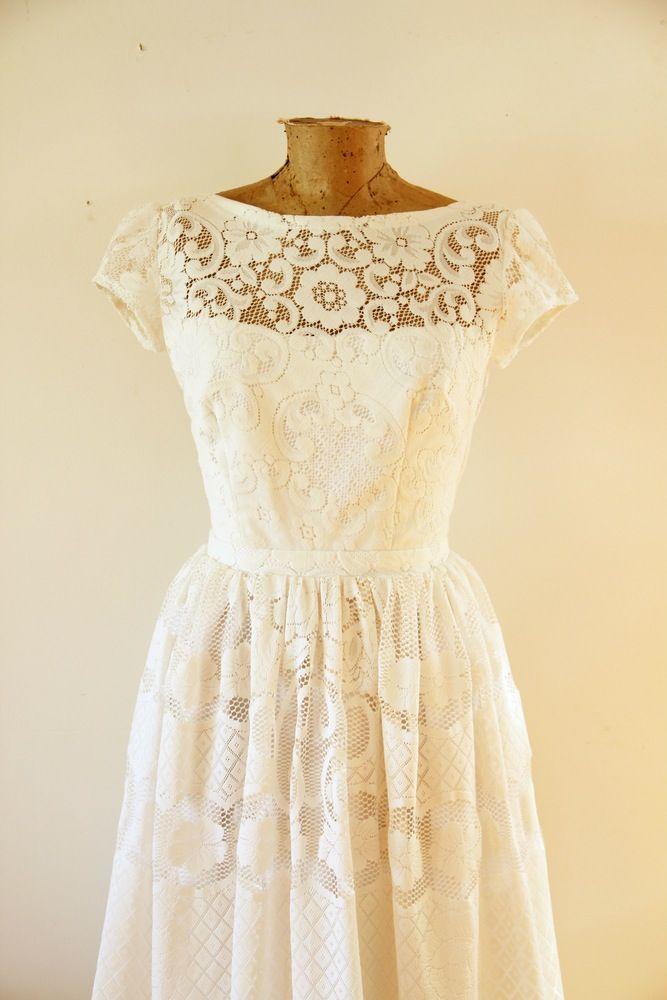 Wedding - Hearts And Flowers Gown In Ivory Lace (MADE TO ORDER)