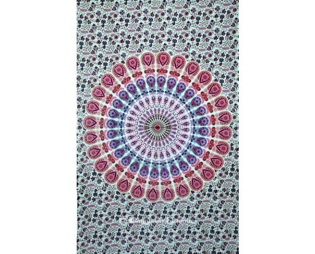 Mariage - Pink Tie Dye Hippie Bohemian Tapestry