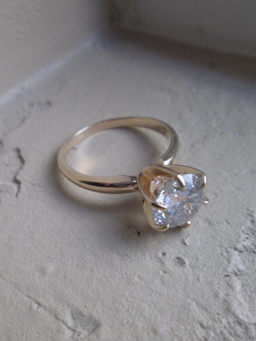 زفاف - Reserved-2.07 ct Diamond Solitaire Engagement Ring/IGL Certified Engagement Ring