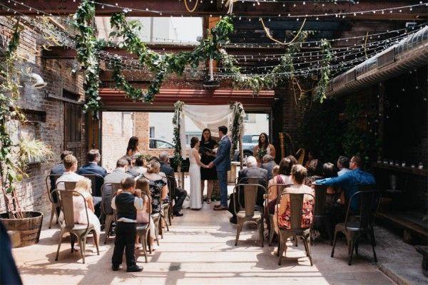 Wedding - Intimate Industrial Wedding At The Lucas Confectionery