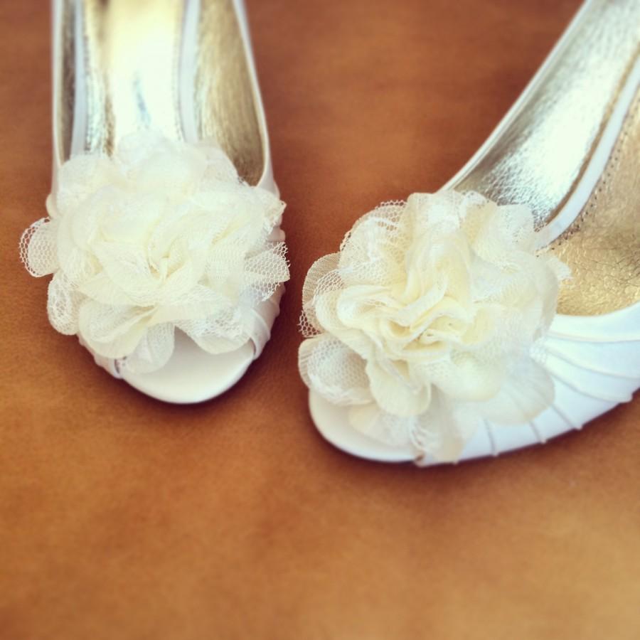 Свадьба - Wedding Shoe Clip - Flower shoe clip - Set of 2 - BEST SELLER