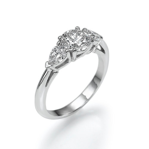 Свадьба - White Sapphire Engagement Ring, Antique Engagement Ring, Gem Ring, Wedding Ring, Unique Engagement Ring, Woman Ring, jewelry handmade, Gift