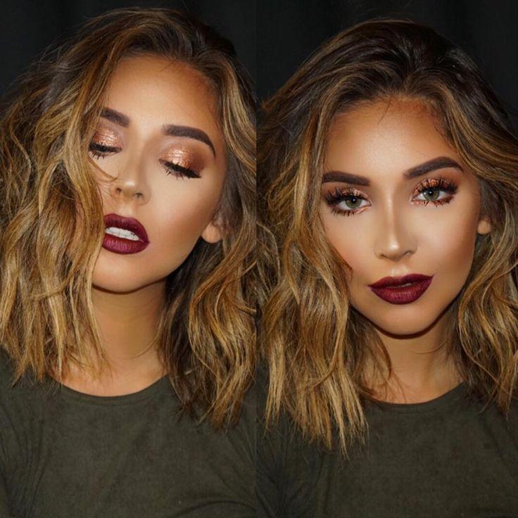 Hochzeit - BrittanyBearMakeup On Instagram: “Fall Is Here ! And I Decided To Create The Perfect Glam Fall Look On The Gorgeous @nadia_mejia ! I'll Be Posting Details But She's…”