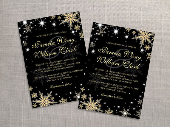 Hochzeit - DIY Printable Wedding Invitation Card Template 