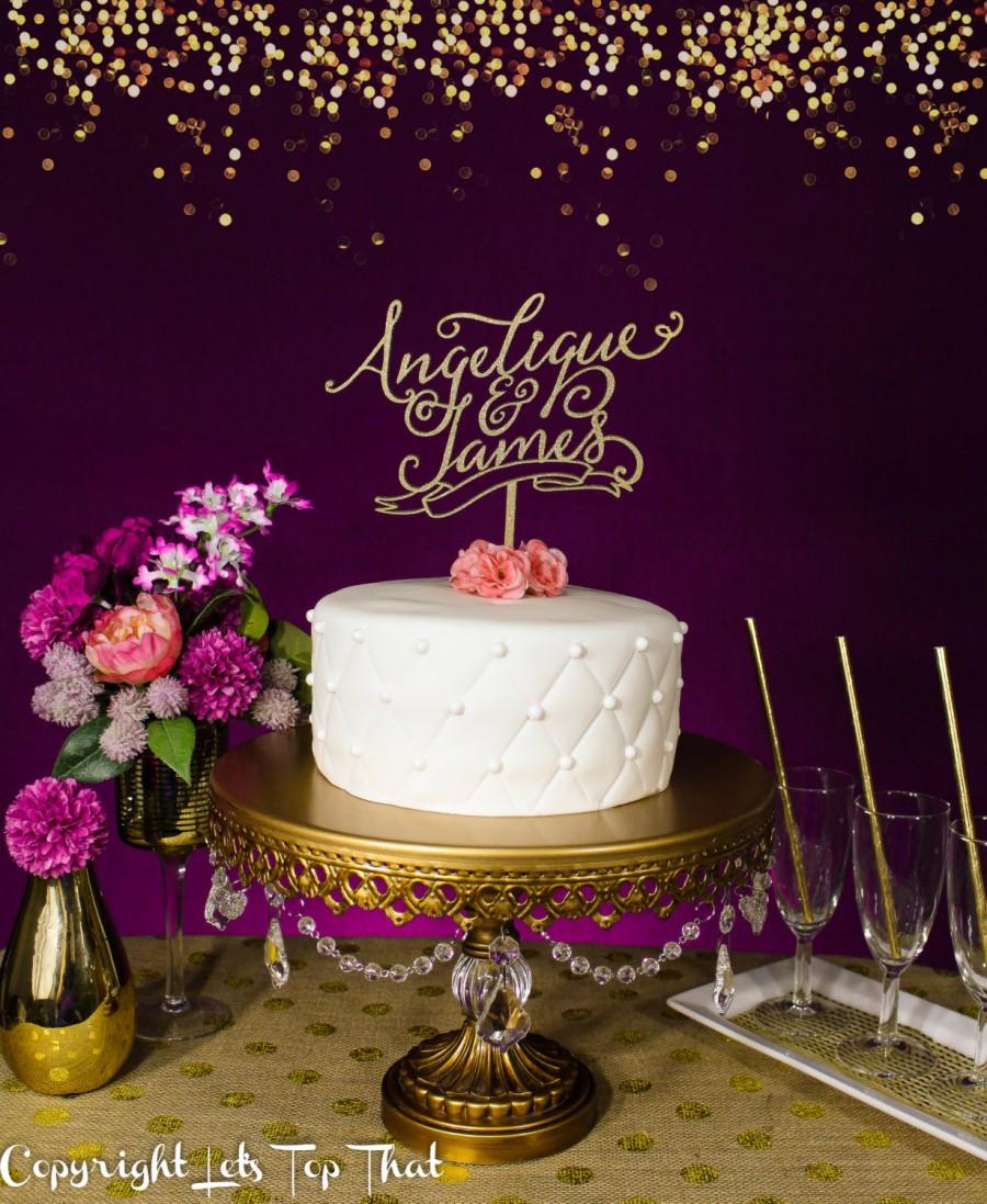 زفاف - Wedding Cake Topper with Fantasy and Magical Touch - Custom First Names