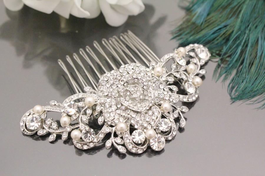 Hochzeit - Bridal hair comb pearl wedding comb bridal hair accessory wedding jewelry bridal hairpiece wedding hair comb bridal hair jewelry wedding