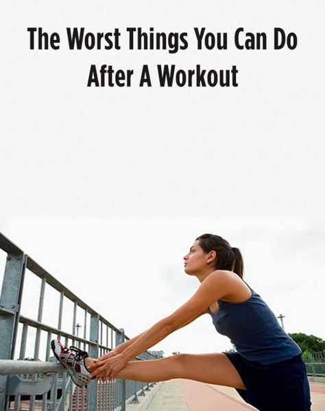 Mariage - The Worst Things You Can Do After A Workout