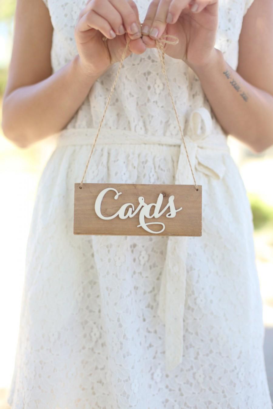Mariage - Rustic Wedding Cards Sign QUICK shipping available