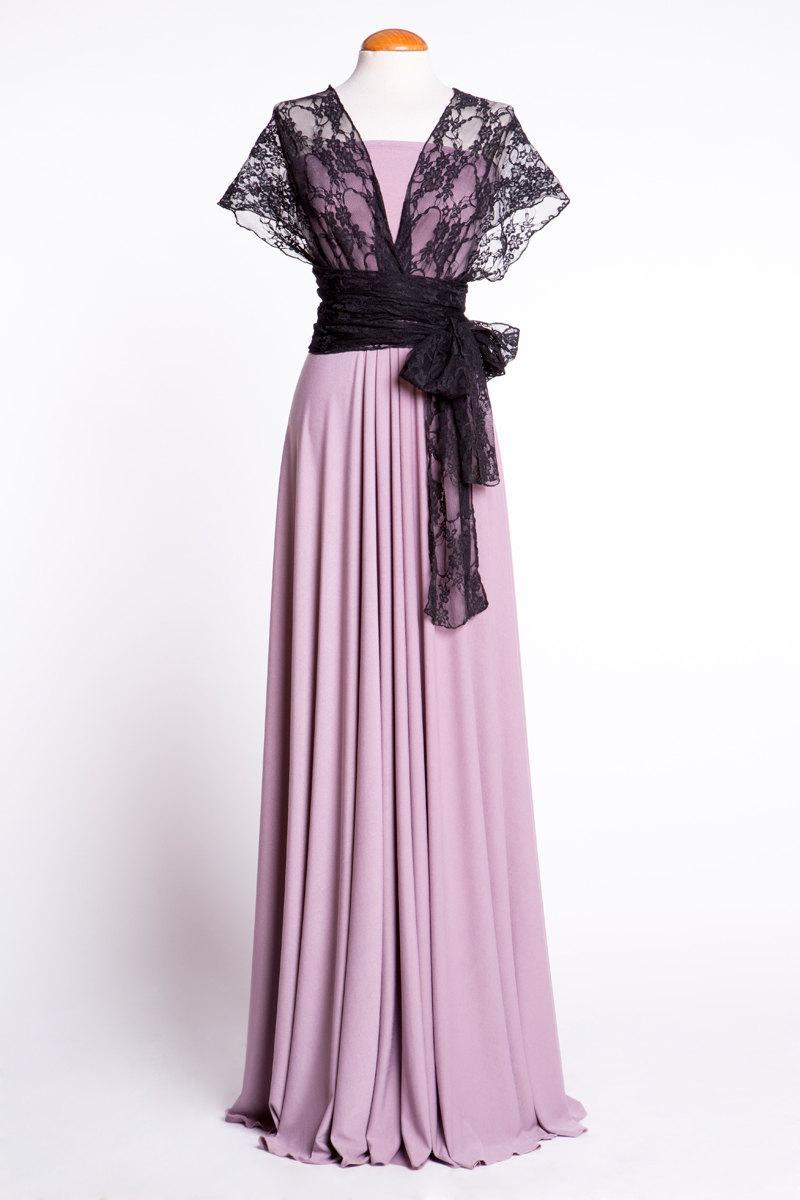 زفاف - Dusty rose lace dress, romantic mauve dress, dusty pink dress, custom lace dress, Custom Handmade Dress,Vintage Inspired Tailored lace dress
