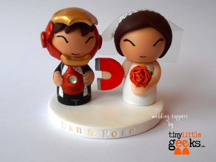 Wedding - Iron Man inspired Wedding Cake Topper