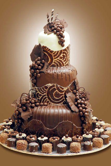 زفاف - CHOCOLATE ART CAKE