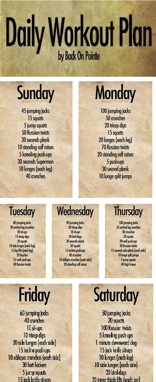 زفاف - Weekly Workout Plan