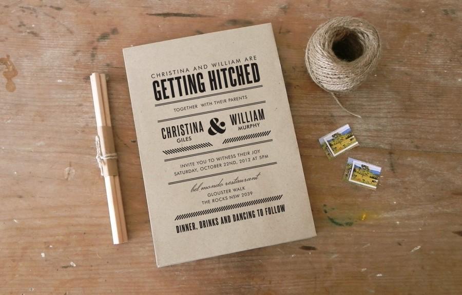 Wedding - DIY Printable Wedding Invitation "Sterling"