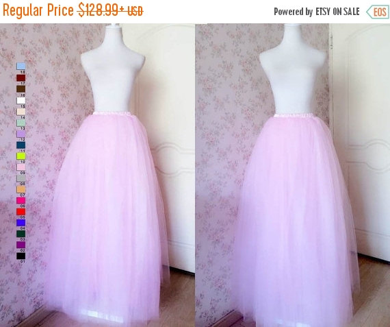 زفاف - Plus Size Tutu Skirt /Pink Tutu Skirt /Women Maxi Tulle Princess skirt /Pink Bridesmaid Skirt, Ballerina party,Petticoat, Plus Size Skirts