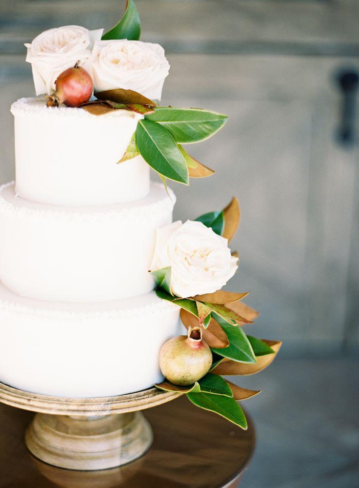 Wedding - Wedding Cake With Foliage