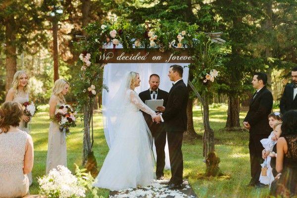 Свадьба - Black Tie Montana Wedding In The Wilderness