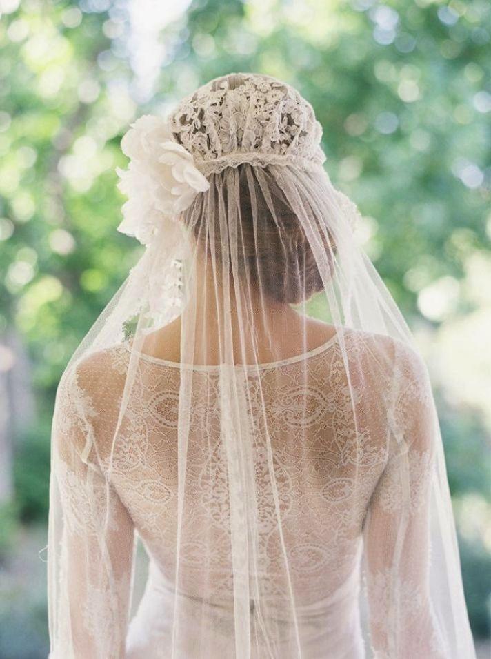 Mariage - Timeless & Elegant Juliet Cap Bridal Veils - Crazyforus