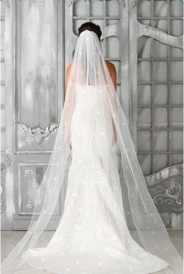 زفاف - Swarovski Rhinestone Veil