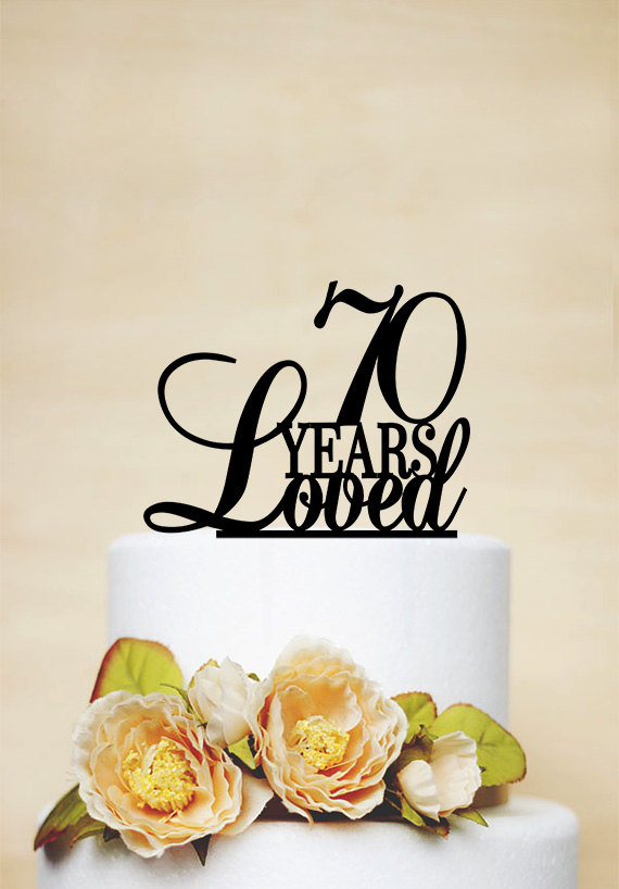 70 Cake Topper Limited 1949 Edition Cake Topper 70th Birthday Cake Topper 70th Anniversary Topper 