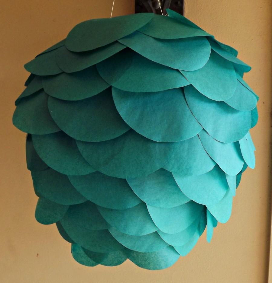 Hochzeit - DIY Teal Hanging Paper Lantern Kit