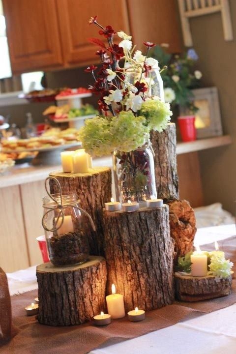 Wedding - Rustic Logs For Wedding Aisle Runner/Table (quote Only)