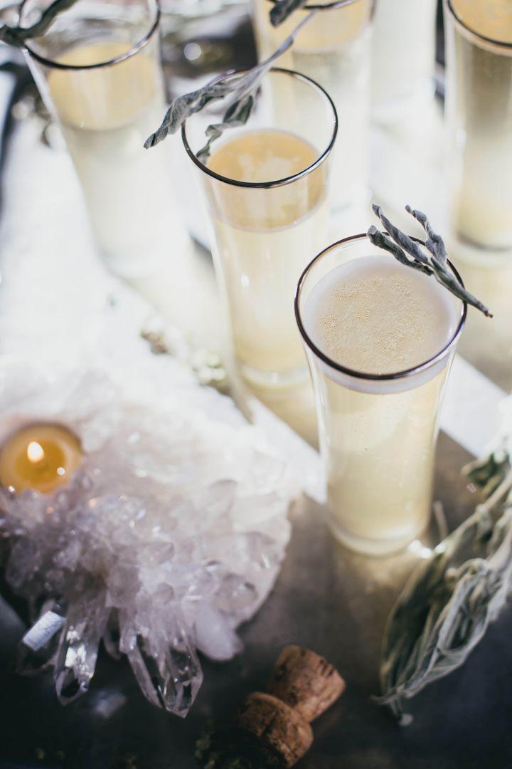 Hochzeit - Sage Ginger Prosecco Cocktails By Beth Kirby