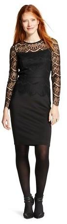 زفاف - Spenser Jeremy Women's Lace Sheath Dress - Black