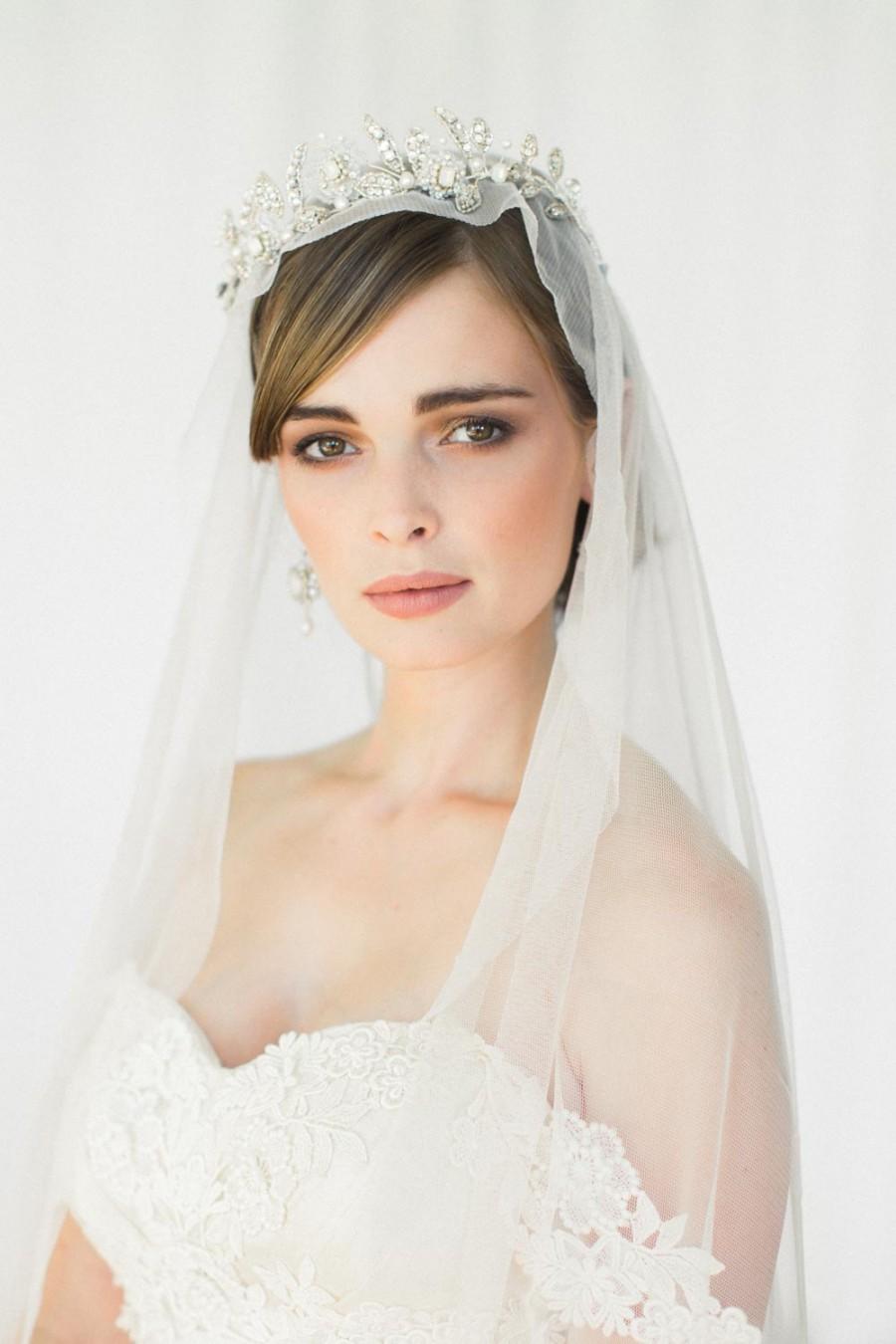 زفاف - Edwardian Bridal Tiara Crown 