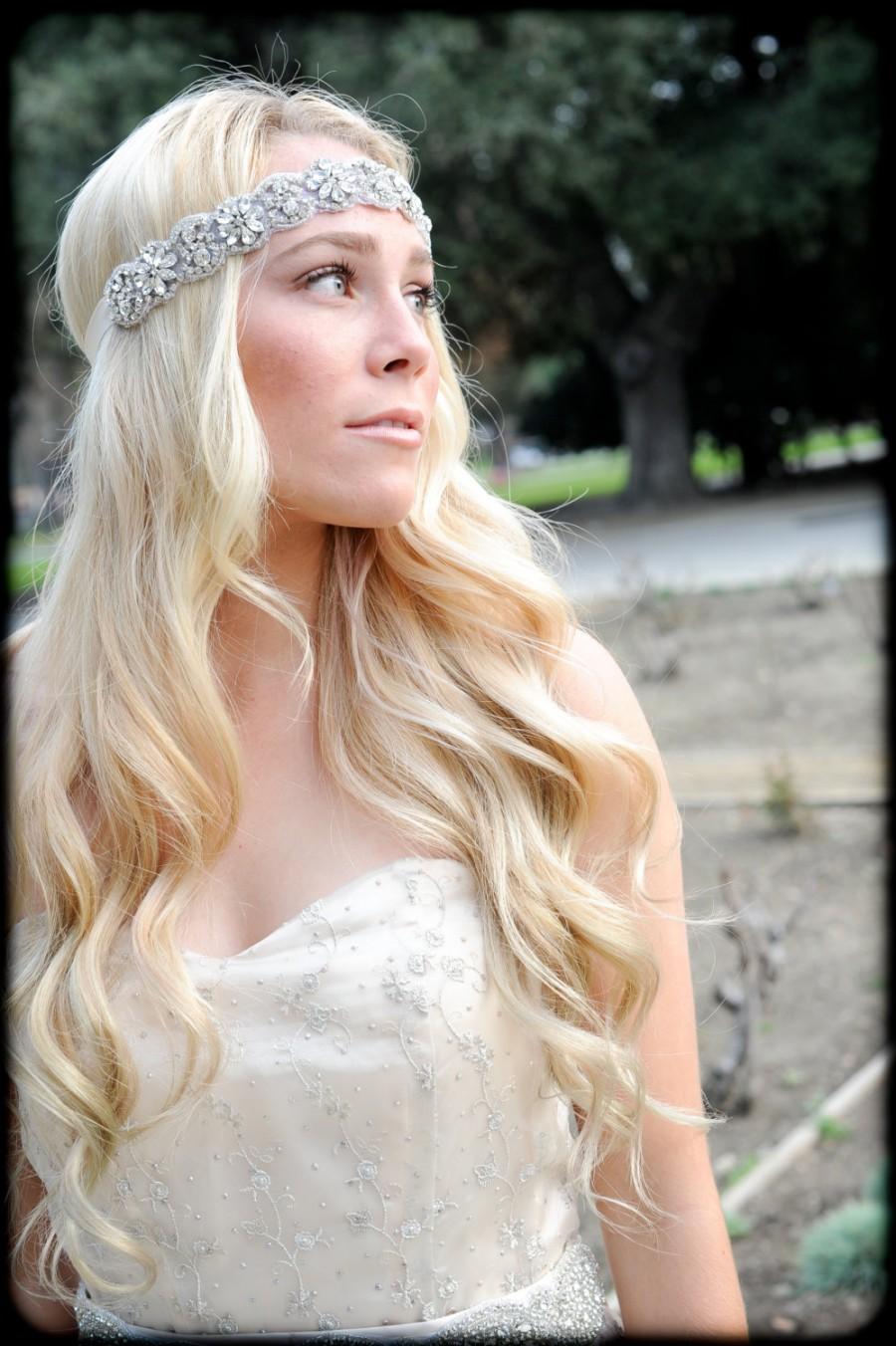 زفاف - Swarovski Crystal Headband ,Crystal Headband, Bridal Headband, Wedding HEadband, Wedding Hair Piece, Bridal Headpiece, Headpiece, Headband