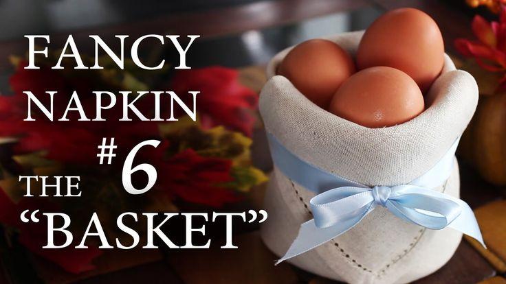 Свадьба - Fancy Napkin #6 - The "Basket"