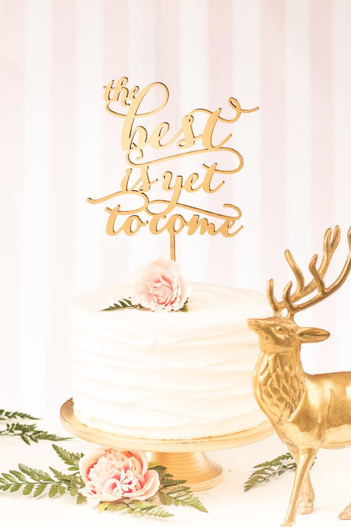 زفاف - The best is yet to come cake topper - Soirée Collection