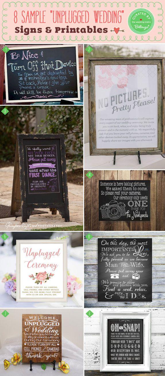 Wedding - Wedding Etiquette In The Social Media Age: How To Go “Unplugged”!