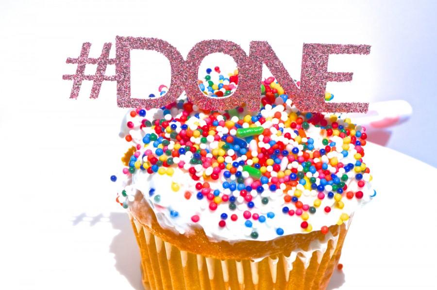 زفاف - Hashtag # Cupcake Toppers Party Picks Glitter -- Customize Your Birthday party, Anniversary, Bachelorette Party, Sweet 16, Bat Mitzvah