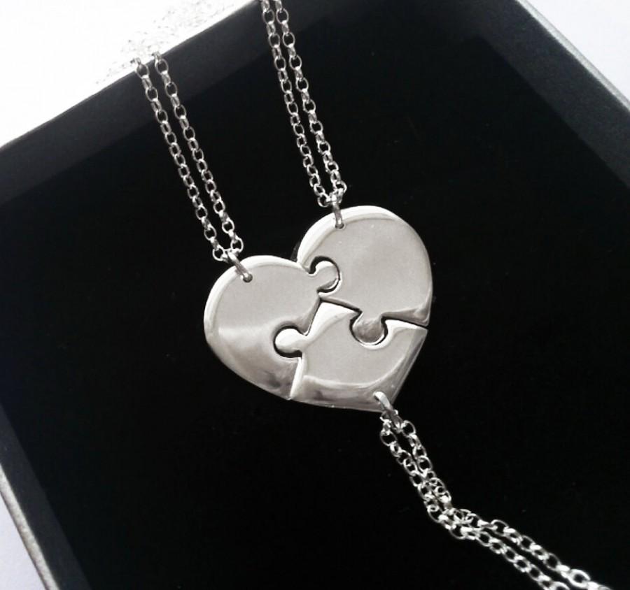 Свадьба - 3 Best Friend Necklace, 3 Sisters Necklace, Three Best Friends, Sister Necklace Set, Christmas Gift, Gift Boxed