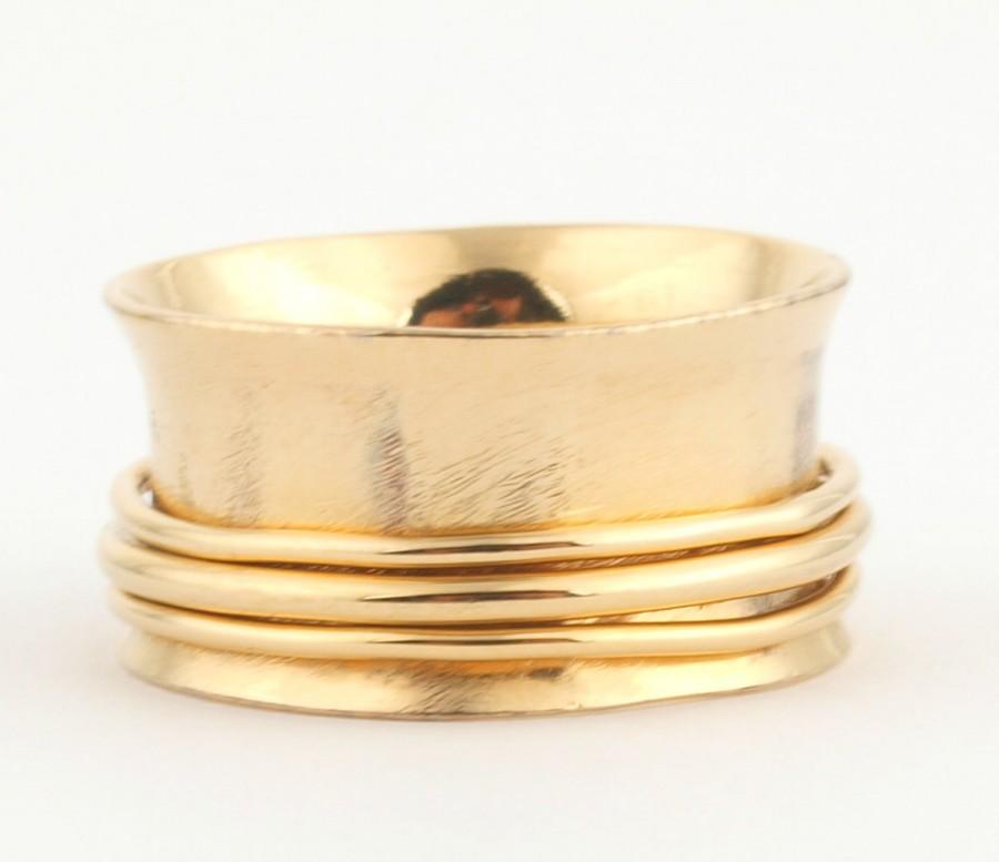 Wedding - Solid 14K Gold ULTRA Wide Band 